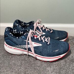 Brooks Ghost 15 Americana Stars Red White Blue Running Shoes Patriotic Size 12.5